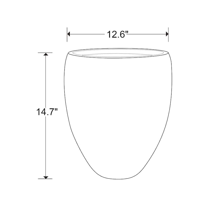 Southern Patio Kai Brown Resin 12.6-inch Outdoor Planter
