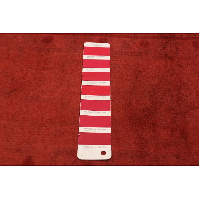 ECARPETGALLERY Hand-knotted Color Transition Red Wool Rug - 6'11 x 9'3
