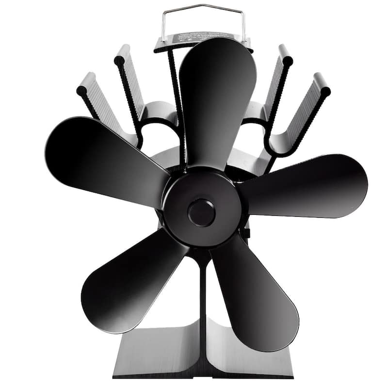 Costway Stove Fan 5 Blades Fuel Saving Heat Powered For Wood Burner - See Details