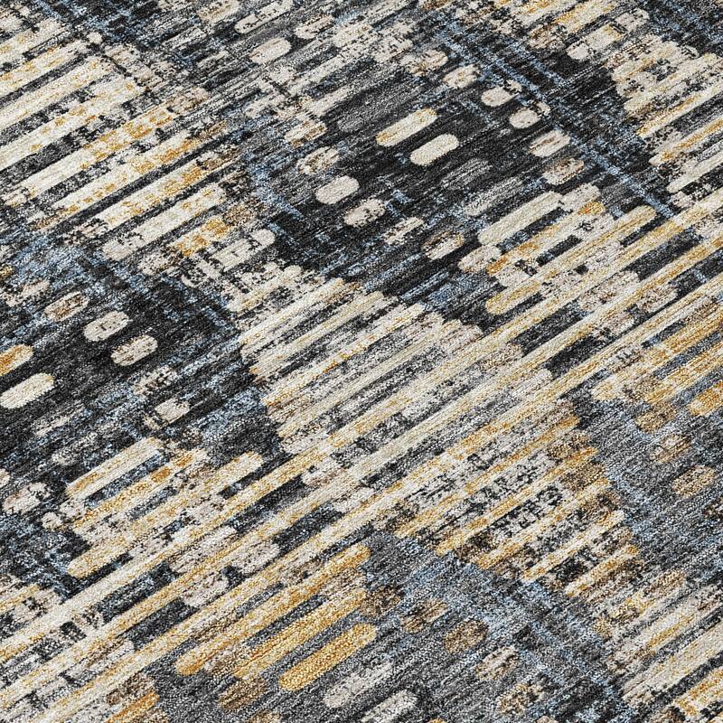 Machine Washable Indoor/ Outdoor Modern Ignacio Chantille Rug