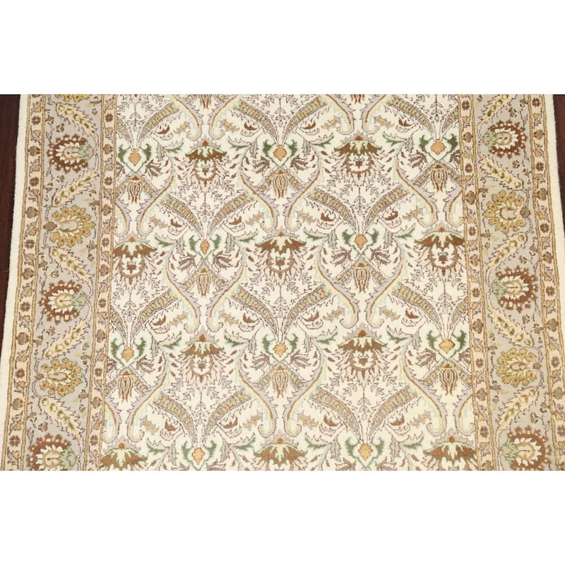 Wool/ Silk Vegetable Dye Tabriz Oriental Area Rug Hand-knotted Carpet - 4'0" x 6'4"