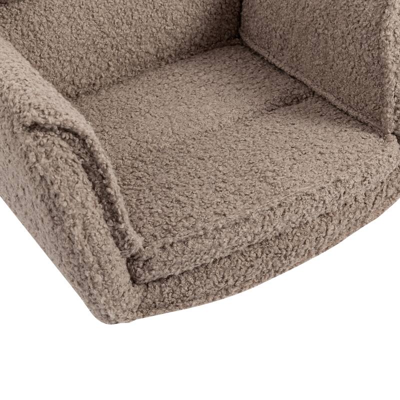 Criss Cross Chair with 5-Gear Adjustable Armrests & Wheels, Ergonomic Thickened Backrest Swivel Desk Chair for Home Office