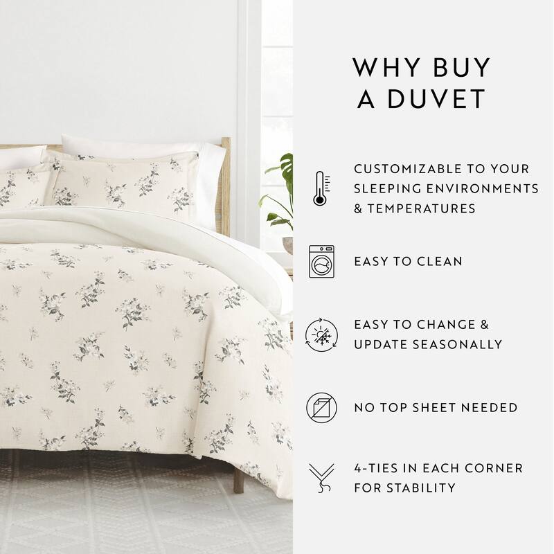 Becky Cameron 3-Piece Reversible Patterned Duvet Cover Set