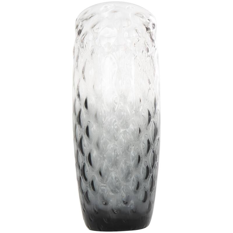 Black Glass Handmade Ombre Vase