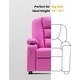 preview thumbnail 7 of 49, MCombo Big Kids Recliner Chair for Toddler Boys and Girls Faux Leather - 28.3"(L)x26.4"(W)x34.2"(H)