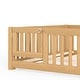 preview thumbnail 9 of 159, Wood Floor Bed with Safety Guardrails and Door
