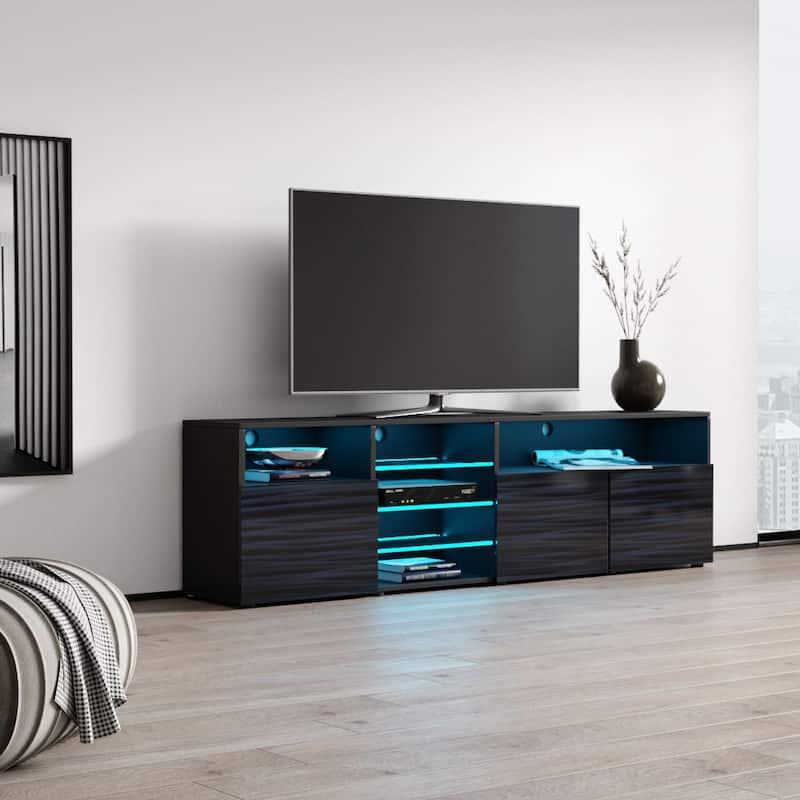 Roma 79-inch Wide Glossy TV Stand
