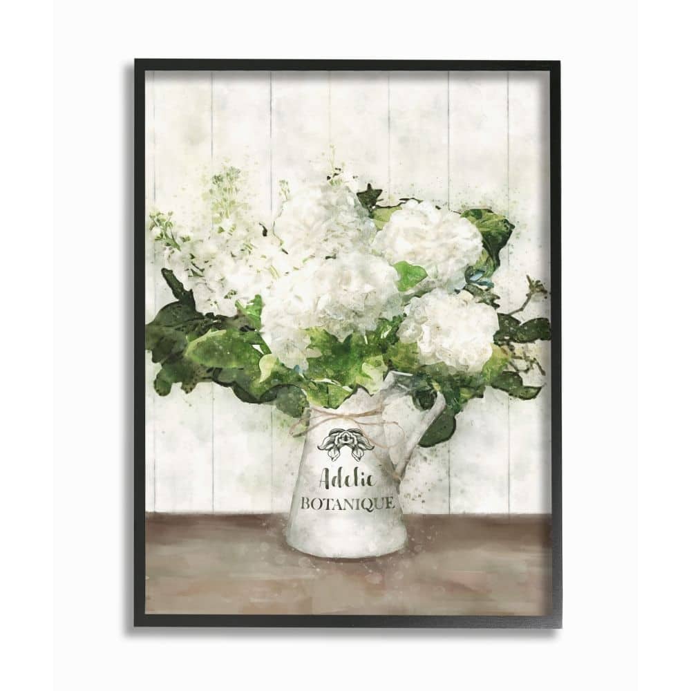 Stupell Farm Fresh White Florals in Antique Milk Pitcher Framed Wall Art - Multi-Color