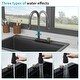preview thumbnail 8 of 16, 33 x 22 inch Composite Granite Quartz Drop In Kitchen Sink with Pull-Out Faucet and Cutting Board