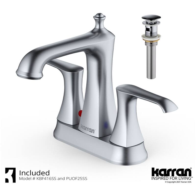Karran USA KBF416 Woodburn 1.2 GPM Centerset Bathroom Faucet with