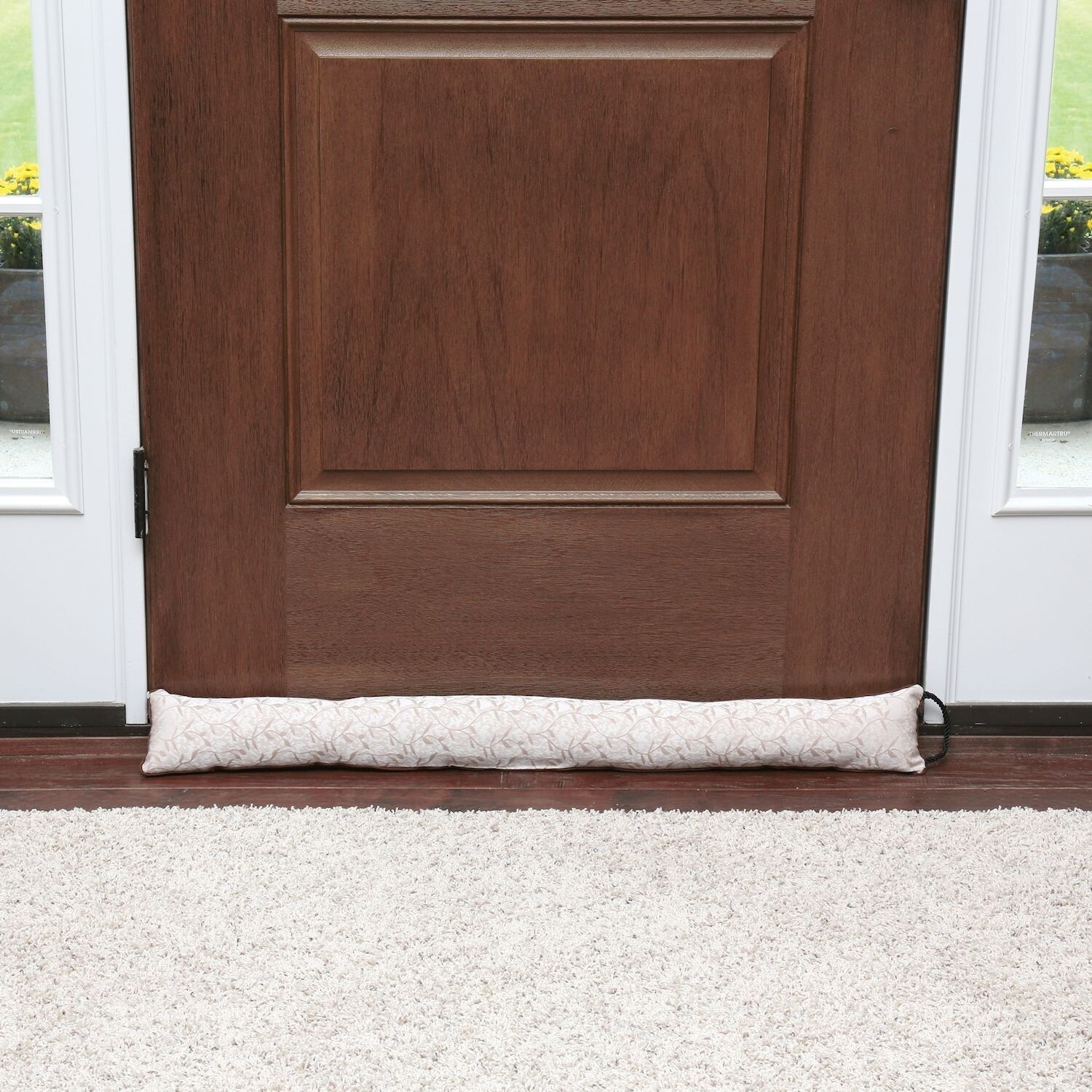 Shop Home District Jacquard Handled Draft Dodger Weighted Door