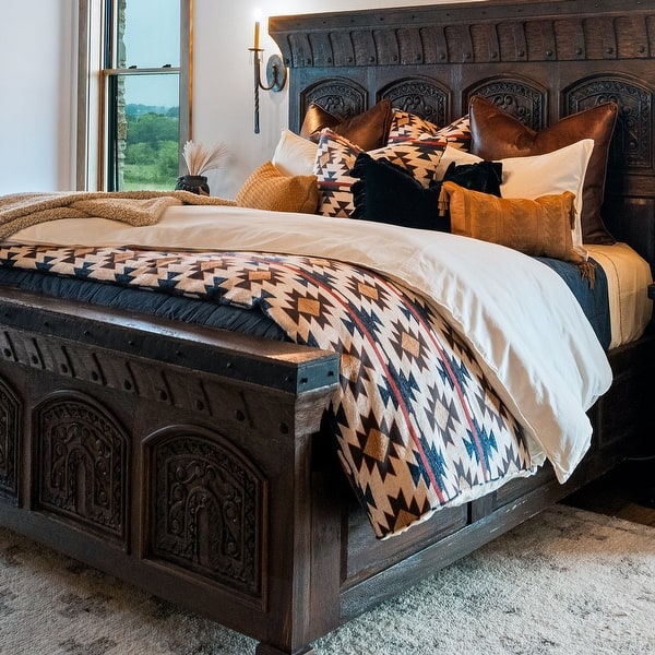 Tasha Polizzi for Paseo Road Mariella Western Aztec Chenille 3 Piece Duvet Cover Set - Queen