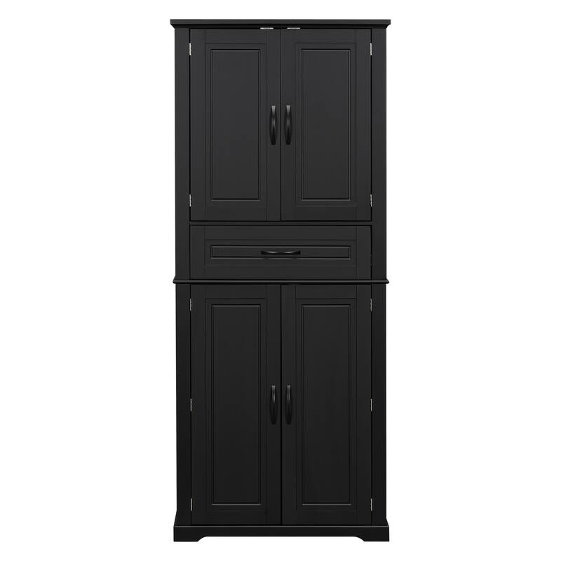 Bathroom Storage Cabinet with Multi-Functional Storage Space, Drawer with Slide Rails, Adjustable Shelf