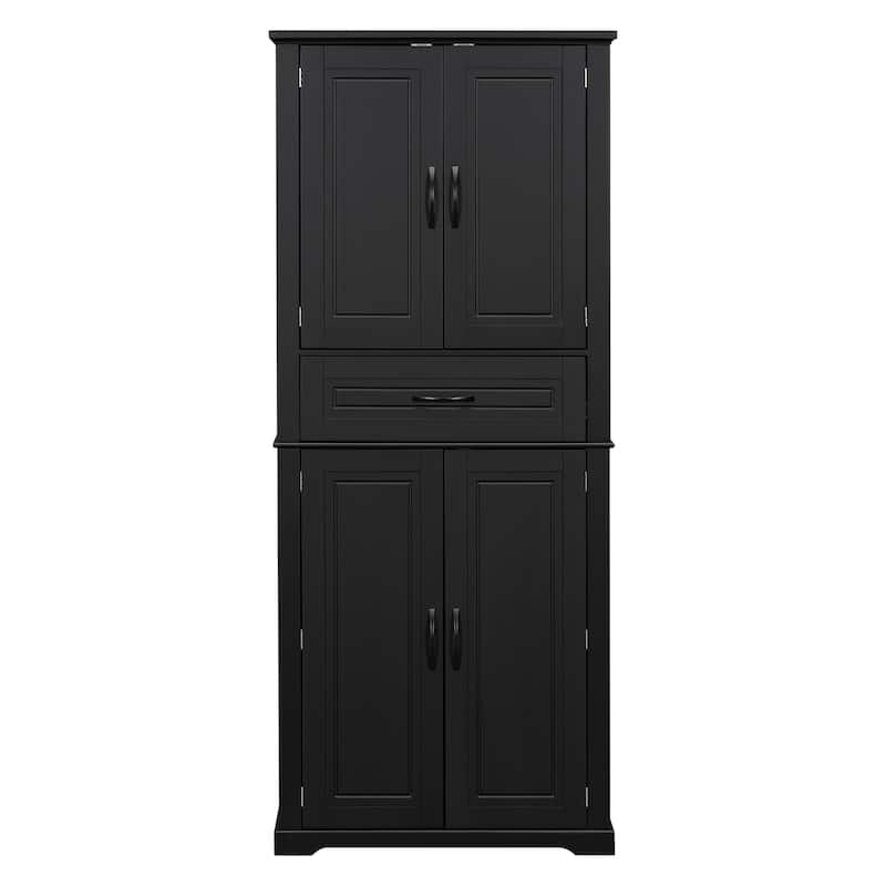 Christopher Knight Home - Whitmore Tall Bathroom Storage Cabinet with Adjustable Shelves and Multi-Functional Design