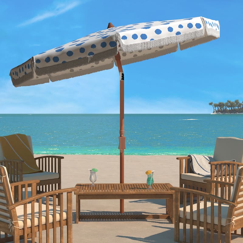 SAFAVIEH Outdoor Kinsley 6.5-Foot Tilt Umbrella