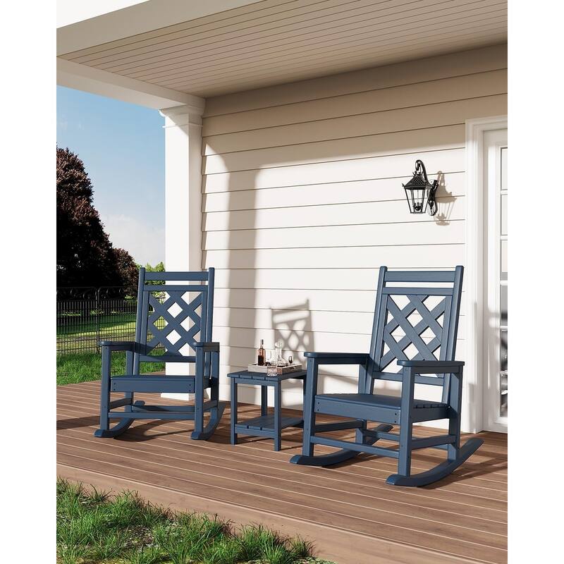 Folding Adirondack Chairs Set Of 1 HDPE Plastic Outdoor Chairs