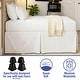 preview thumbnail 5 of 8, Space Saver Tailored Underbed Storage 21-inch Bedskirt