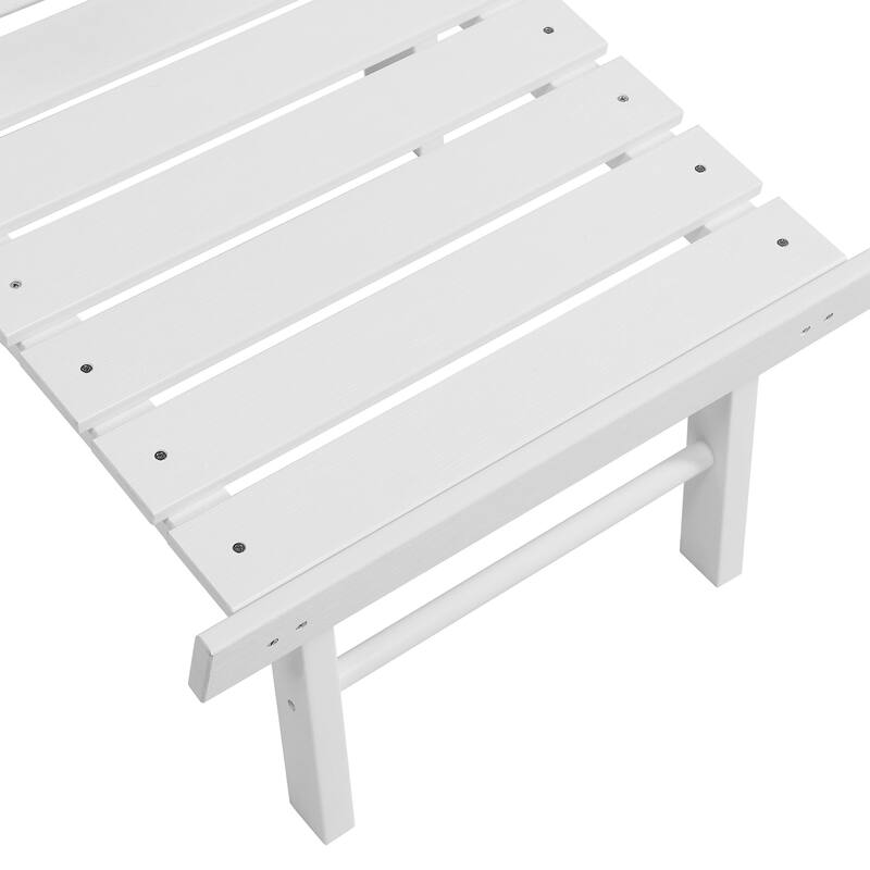 Seaton Folding Poly Adirondack Chair with Pull-out Ottoman