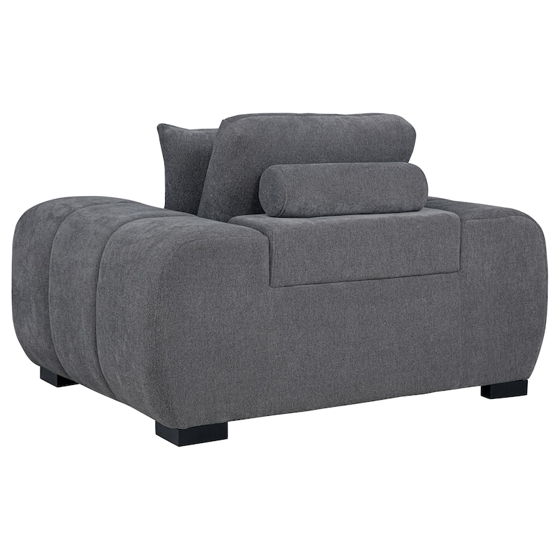 Octavia Upholstered Track Arm Accent Chair - 54.75" x 41"x 35.5"