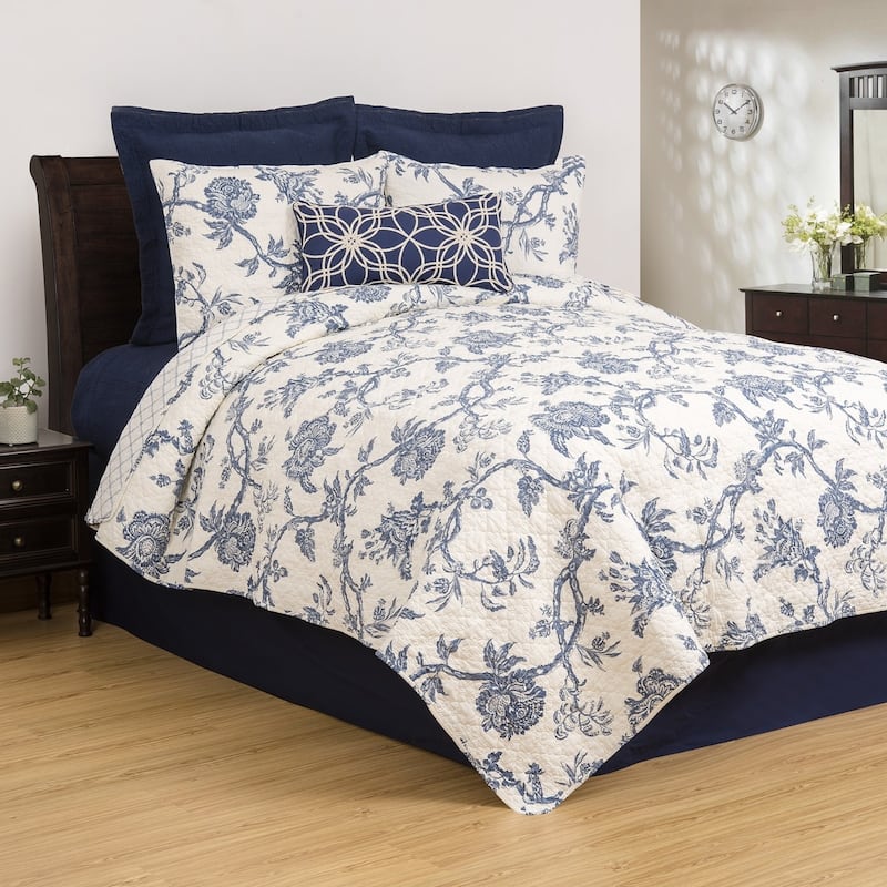 Arcadia Cotton Quilt Set - Reversible and Machine Washable