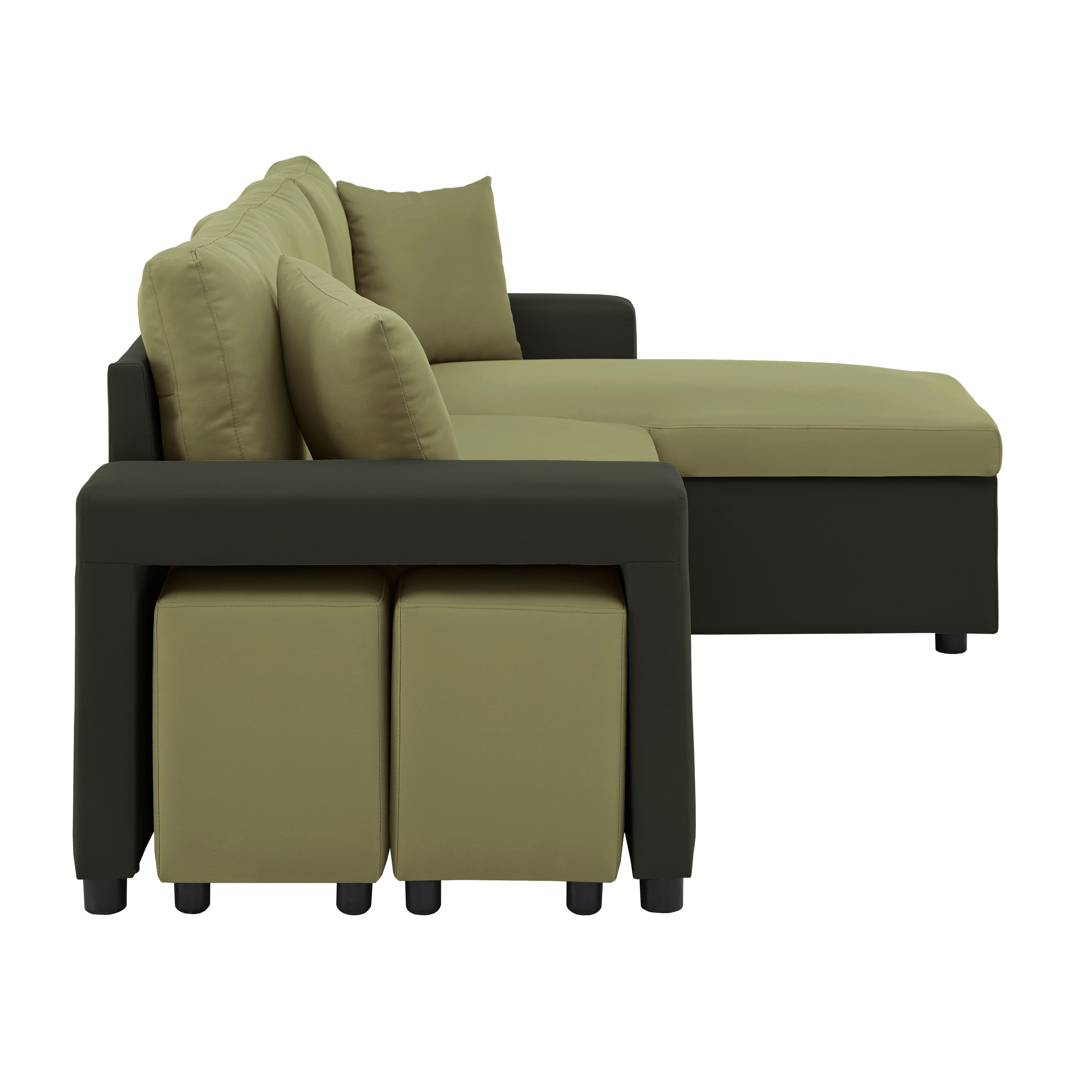 Lorca two outlet tone convertible sofa