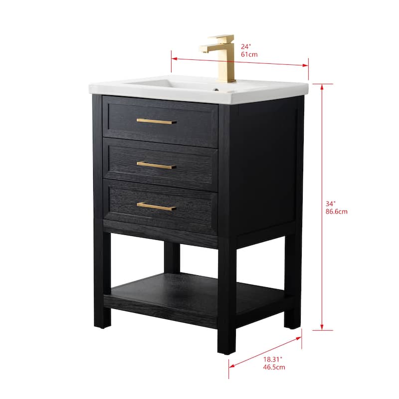 Sudio Design Oliver 24" Single Bathroom Vanity