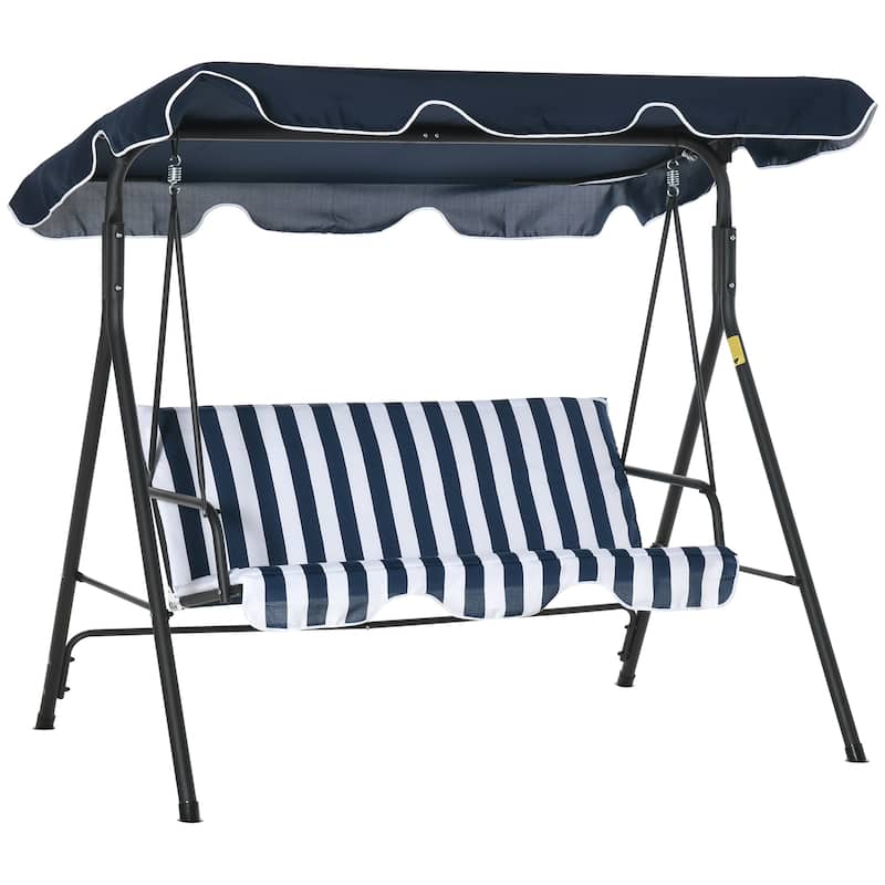 Outsunny 3-Person Porch Lawn Swing