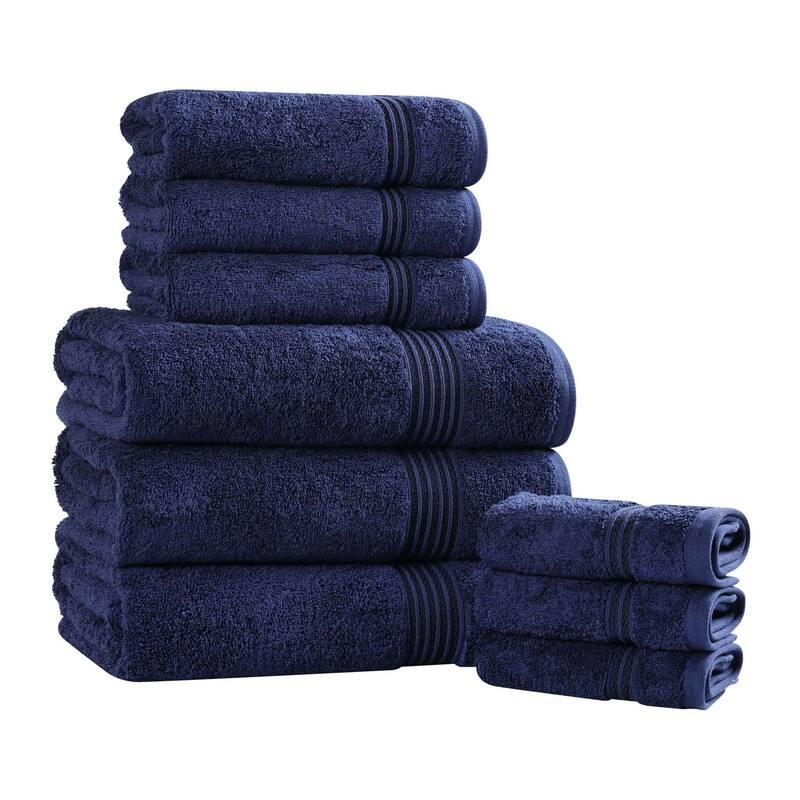 Superior Heritage Egyptian Cotton Absorbent 9-Piece Towel Set