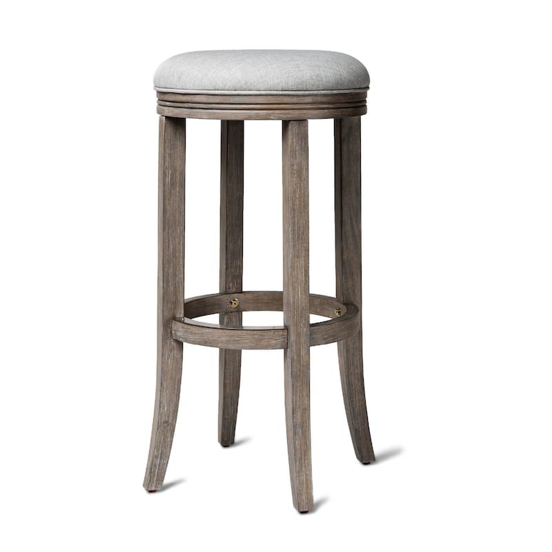 Maven Lane Eva Swivel Kitchen Stool - Bar Height - Reclaimed Oak