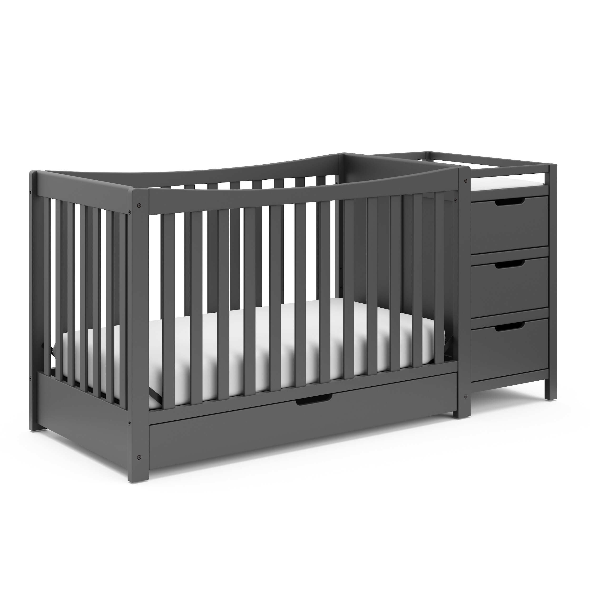 graco gray crib
