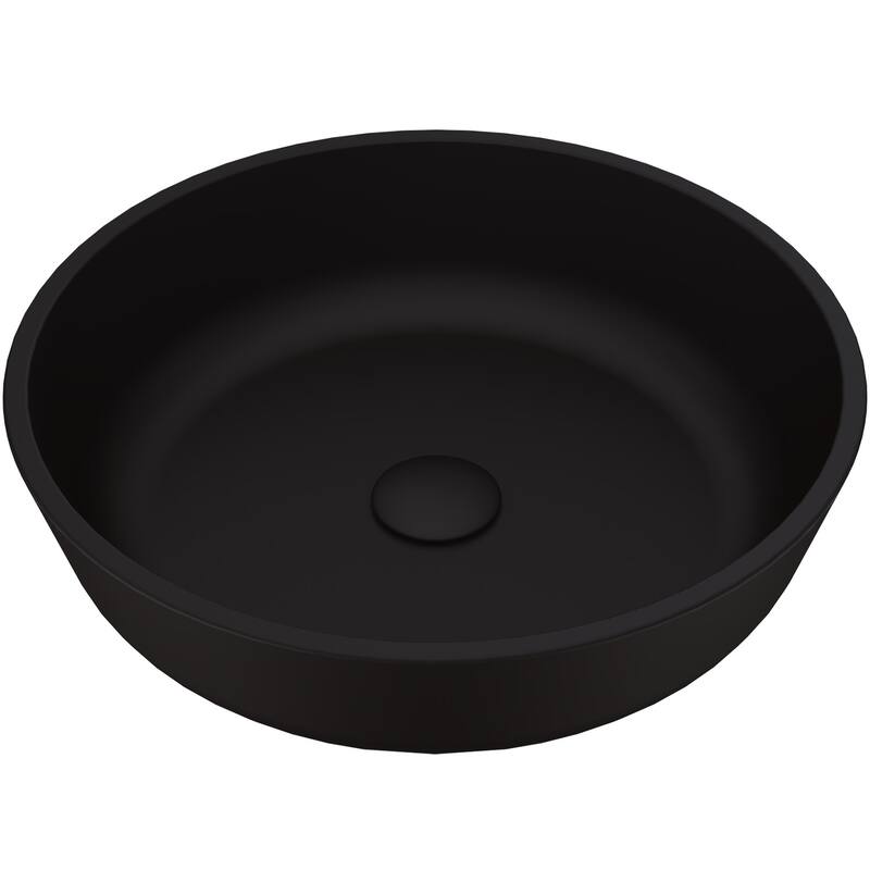 Vigo Modus 16-1/2" Circular Glass Vessel Bathroom Sink