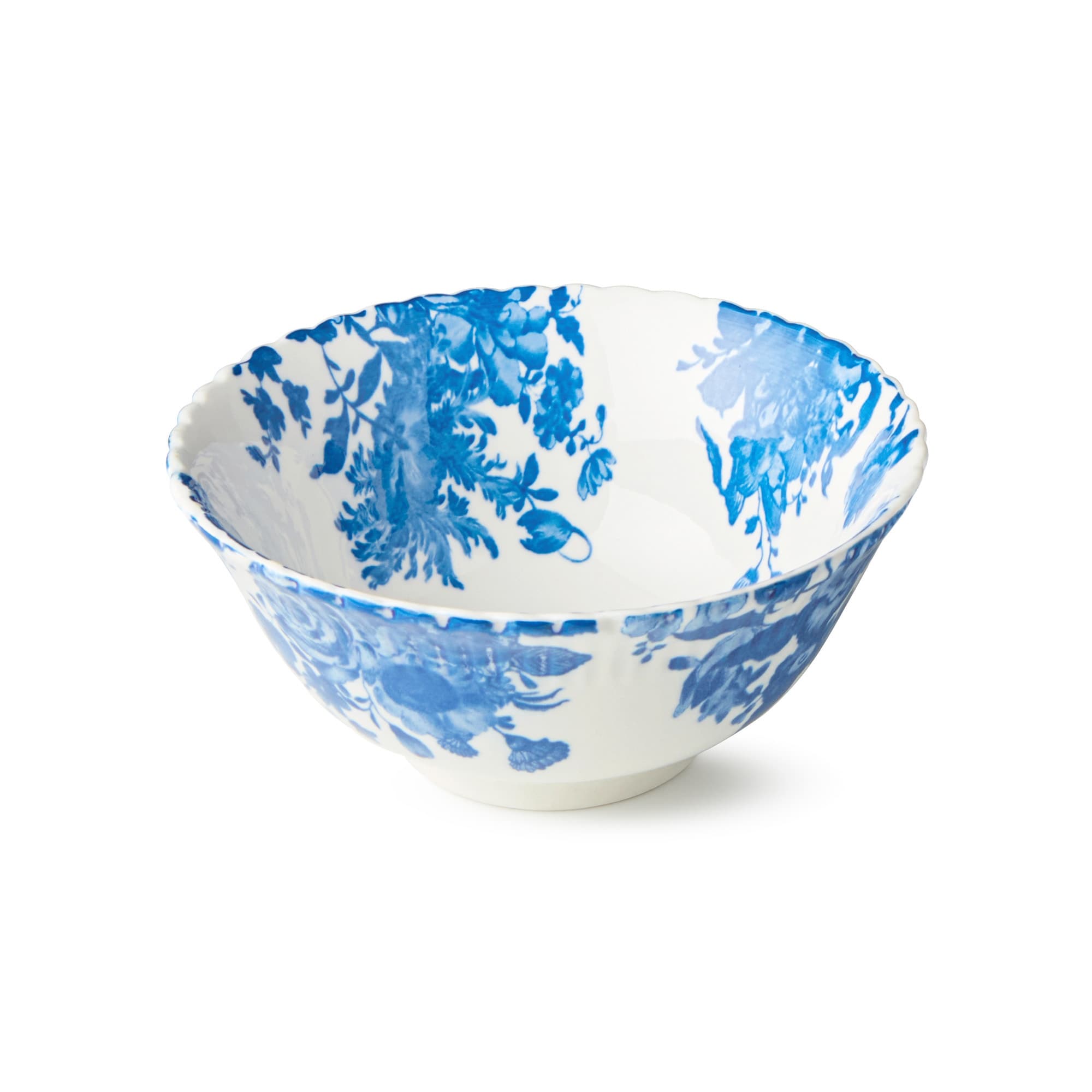 Certified International Gabrielle Blue 4.75" All Purpose 9 oz. Bowls, Set of 6 Assorted Designs - 4.75"L x 4.75"W x 2.25"H