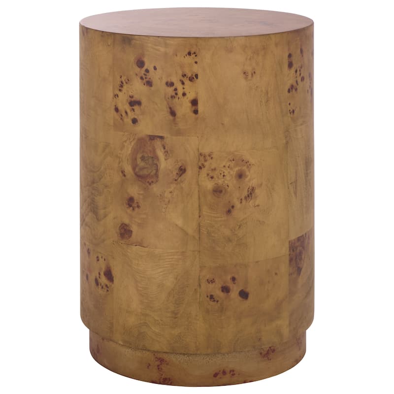 SAFAVIEH Home Siya Round Accent Table - 15"W x 15"D x 23"H - Brown