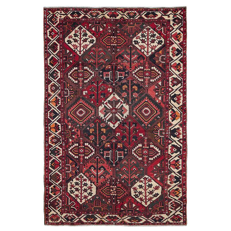 ECARPETGALLERY Hand-knotted Kayseri Vintage Red Wool Rug - 6'11 x 10'5