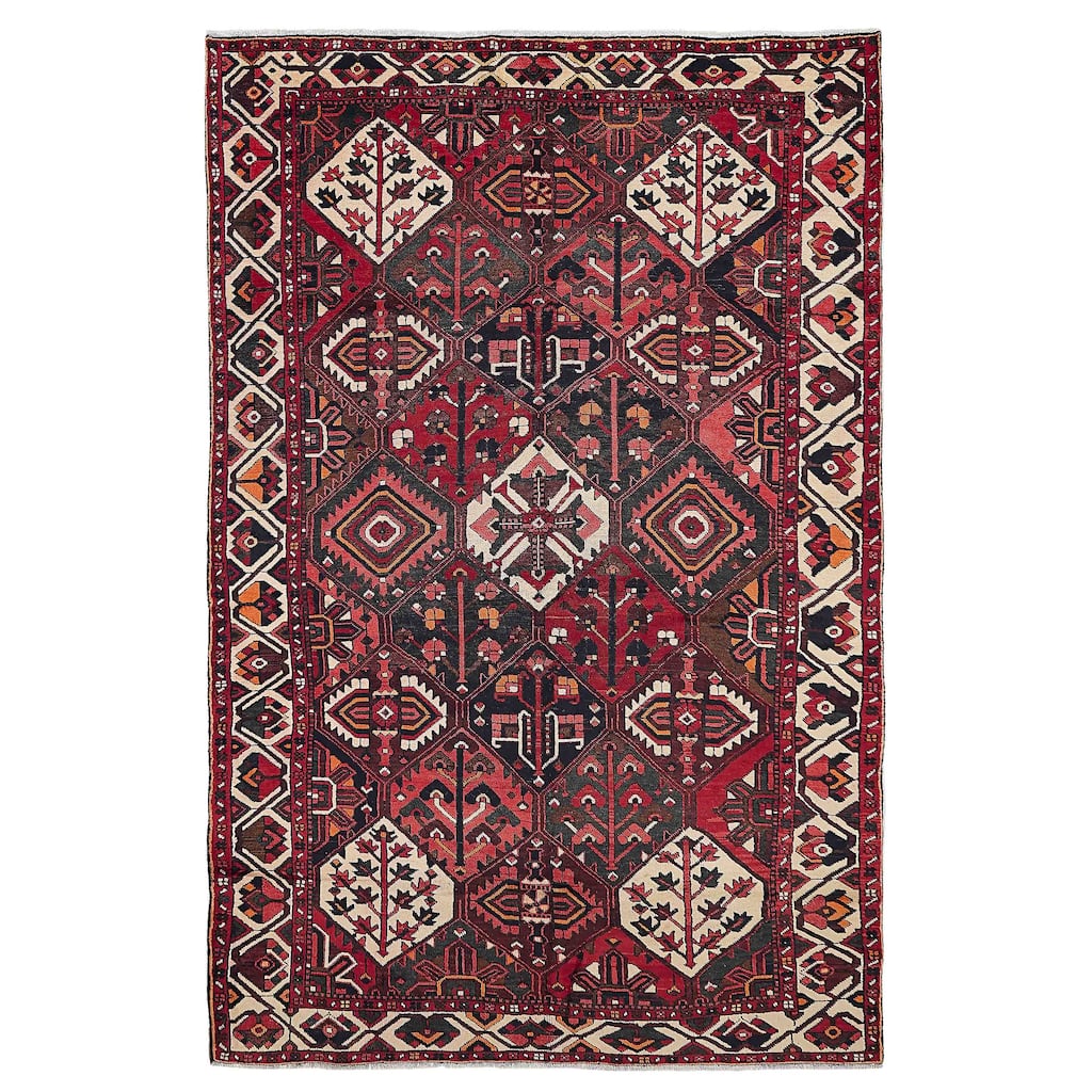 ECARPETGALLERY Hand-knotted Kayseri Vintage Red Wool Rug - 6'11 x 10'5