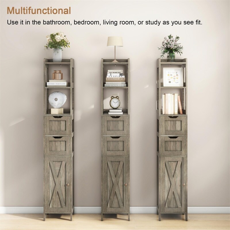 Bathroom Storage Cabinet Rack Stand - 11.81