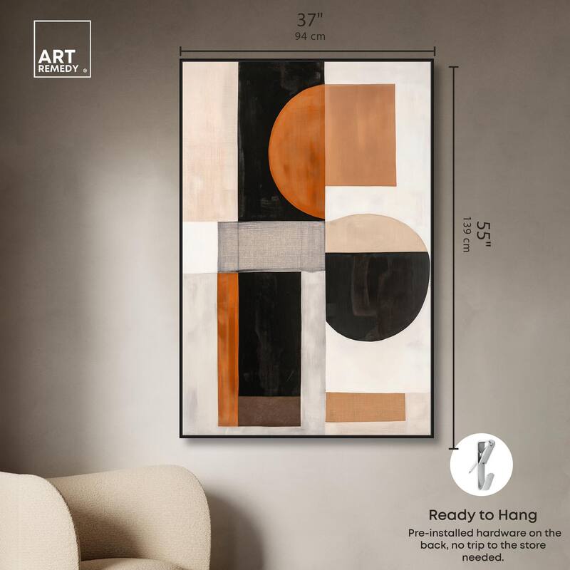 Divided Circle I Canvas by Art Remedy