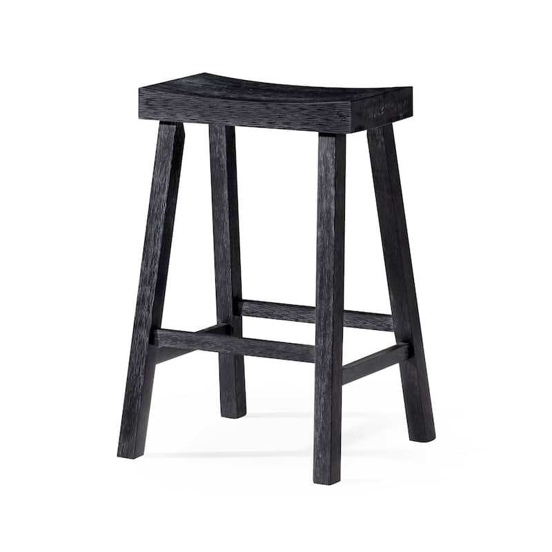 Maven Lane 27" Vincent Counter Height Kitchen Stool - Set of 3 - Antiqued Black