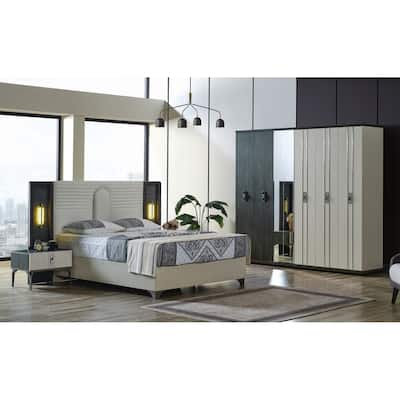 Nevaro Bed Frame, Headboard and 2 Nightstand