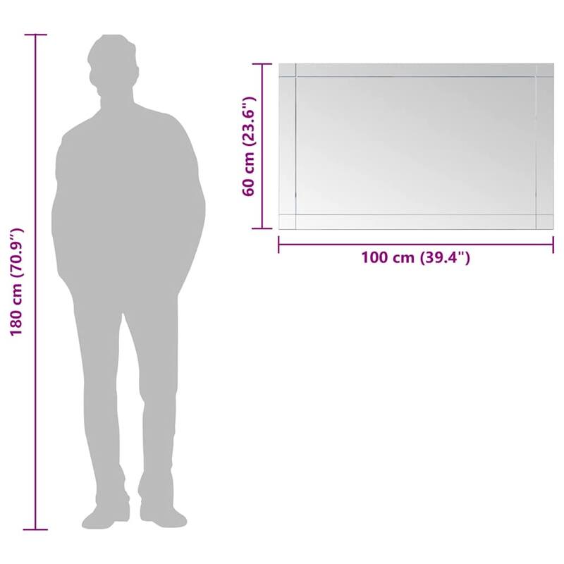 vidaXL Wall Mirror in Minimalistic