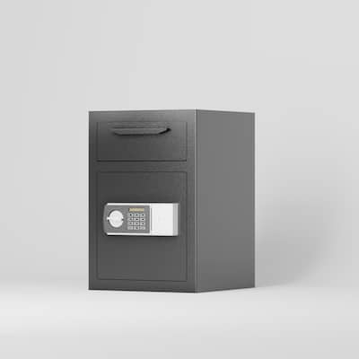 Depository Safe Made of Carbon Steel Electronic Code Lock Depository Safe with Deposit Slot for Home Hotel Restaurant and Office