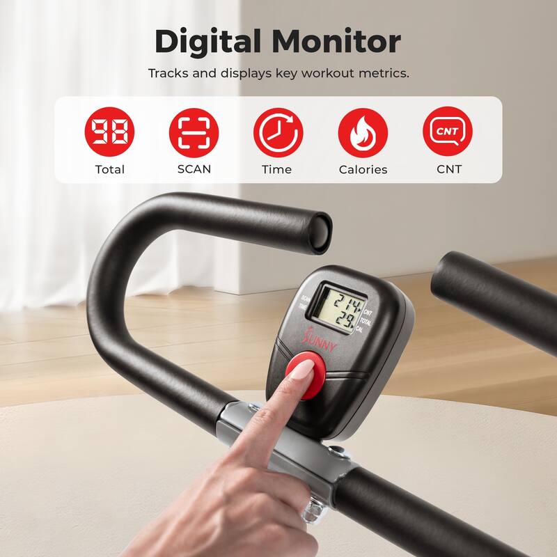 Sunny Health Fitness Squat Assist Row N Ride Trainer NO 077S