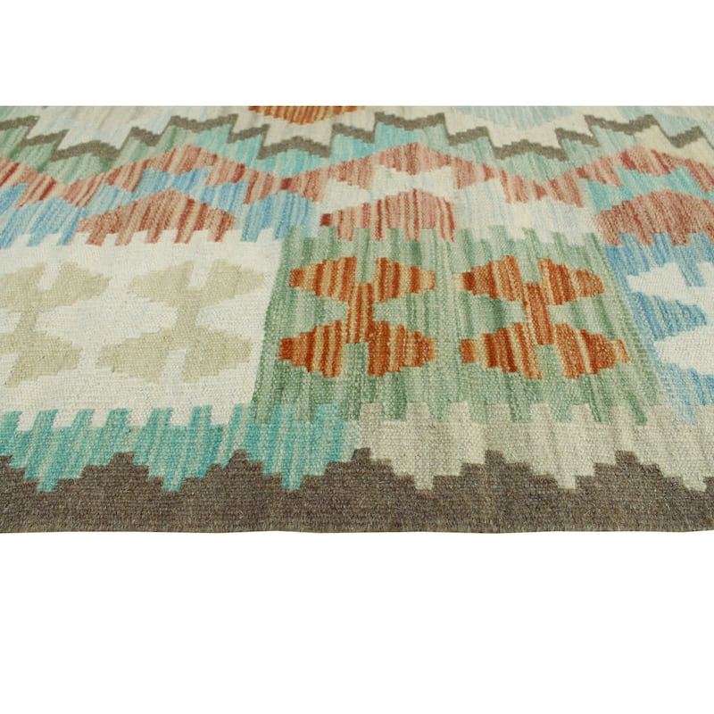 Sun Faded Flatweave Wadswort Red/Brown Runner - 2'7" x 6'5"