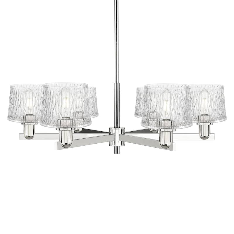 Innovations Lighting 716-6CR-11-37 Niagara Chandelier Niagara 6 Light - Polished Nickel / Clear