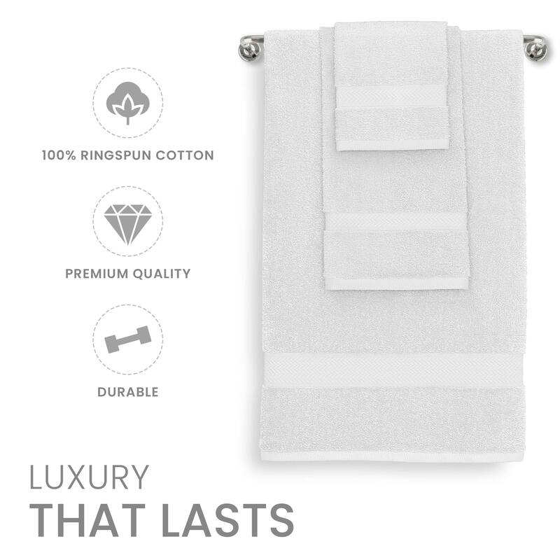 Martex Ringspun Cotton Towel Set Quick Dry Soft Absorbent Lightweight