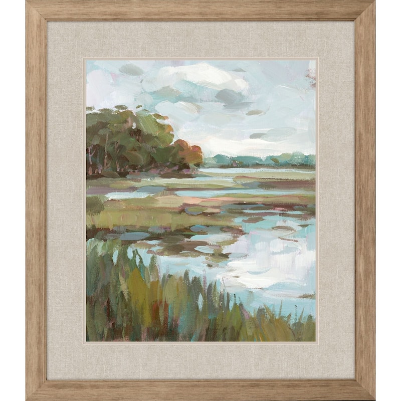 Riverside View I Framed Art Giclee Under Glass - 42 X 36 X 2