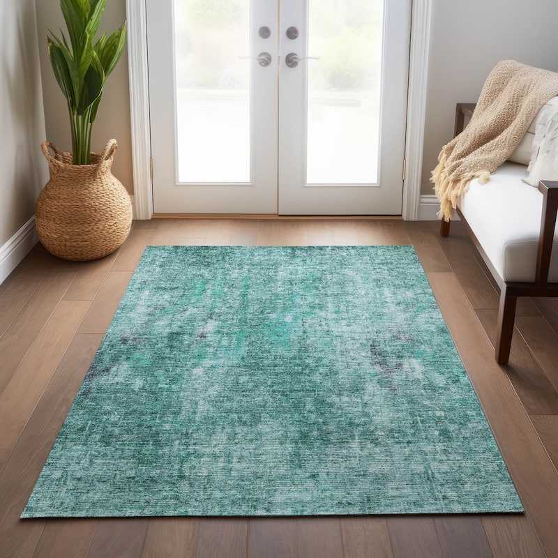 Machine Washable Indoor/ Outdoor Chantille Solid Ombre Rug - On Sale ...