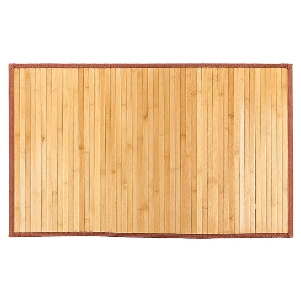 Shop 5' x 8' Waterproof Natural Bamboo Floor Rug Non-Skid ...