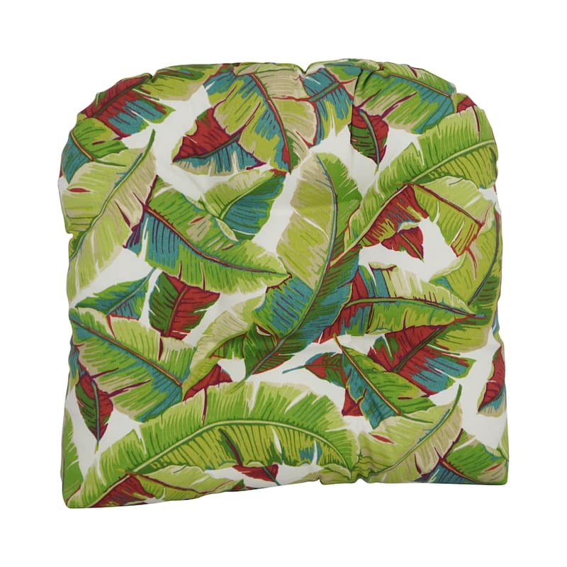 19-inch Rounded Back Indoor/Outdoor Chair Cushions (Set of 2)