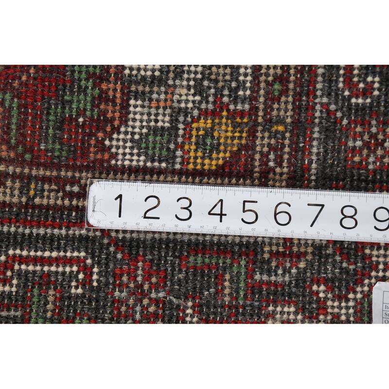 Heriz Serapi Indian Accent Rug Hand-Knotted Wool Carpet - 3'1"x 4'11"